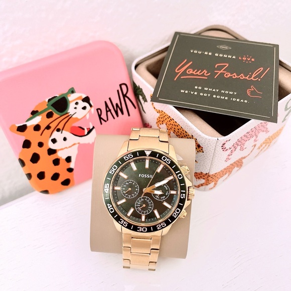 Fossil Bannon Multifunction Gold-Tone Stainless Steel Watch - Picture 1 of 5